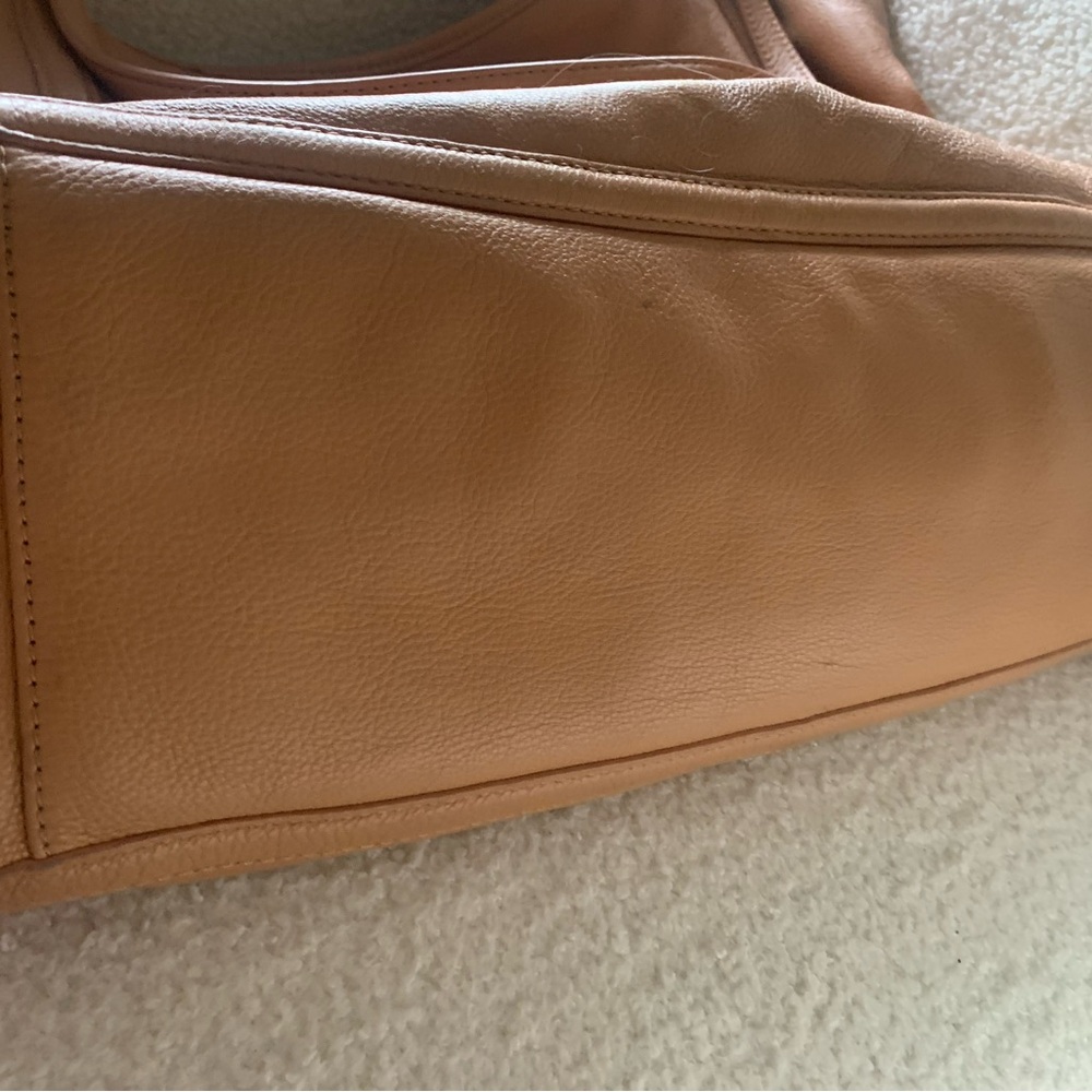 ❤️Tory Burch Large Camel Leather Shoulder Bag - Picture 6 of 12